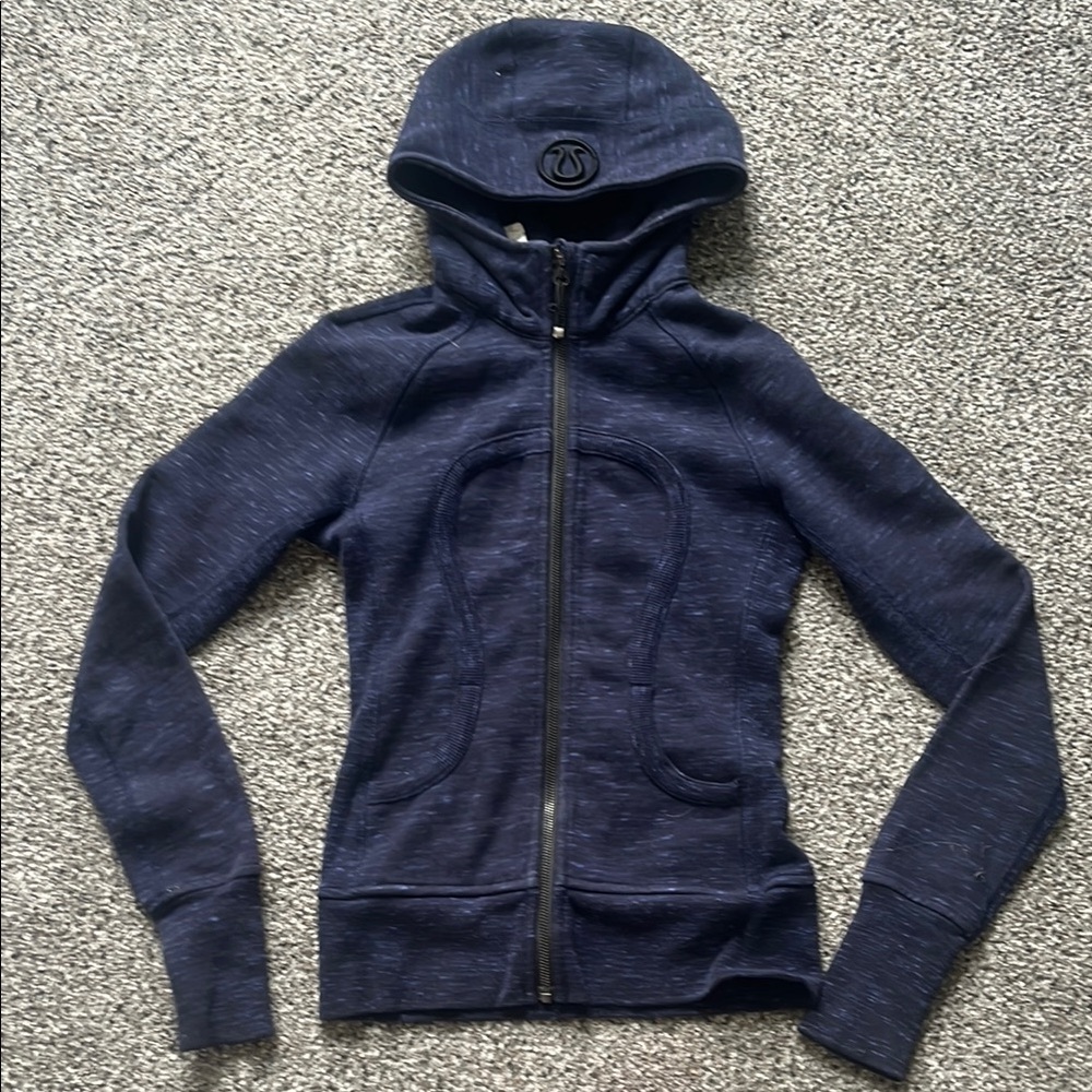 Lululemon Blue Full-Zip Scuba